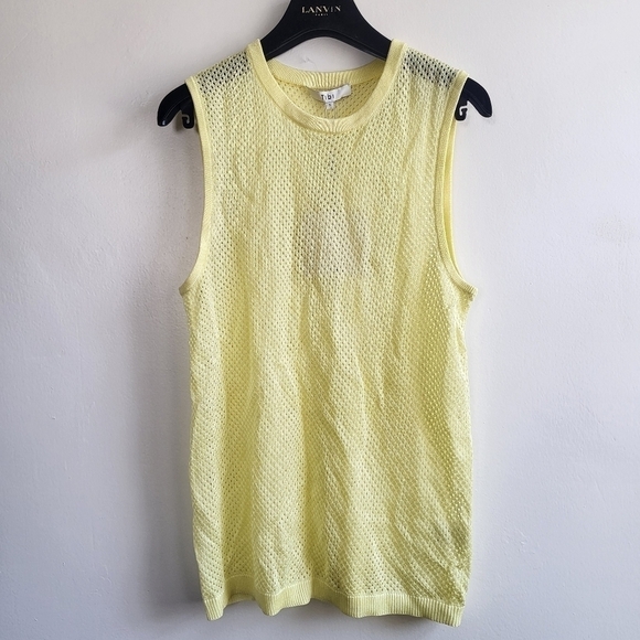New Tibi SSENSE Men's Exclusive Citron Crispy Viscose Mesh Tank Top NWT Small - Picture 6 of 12